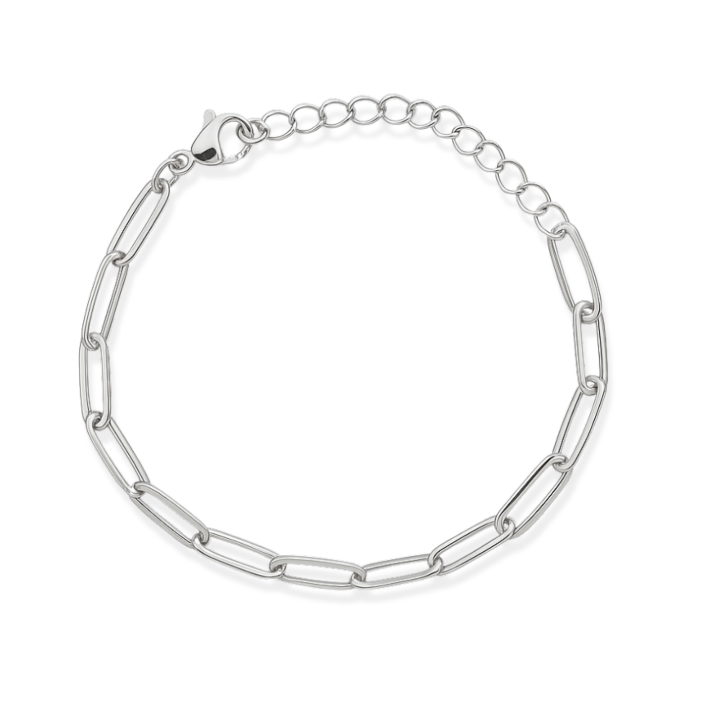 Paperclip Bracelet - White