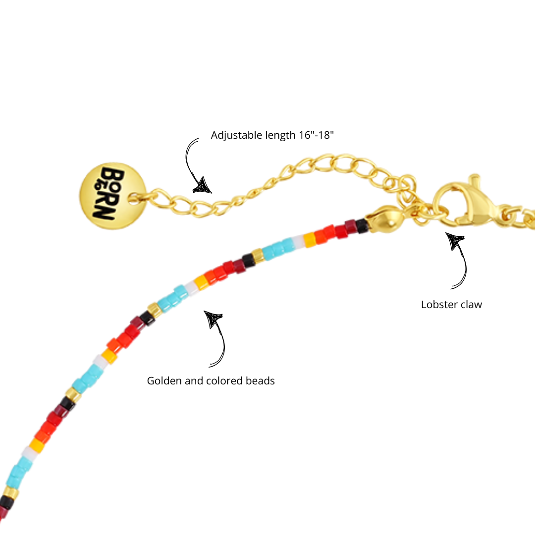 Sunset Beaded Necklace