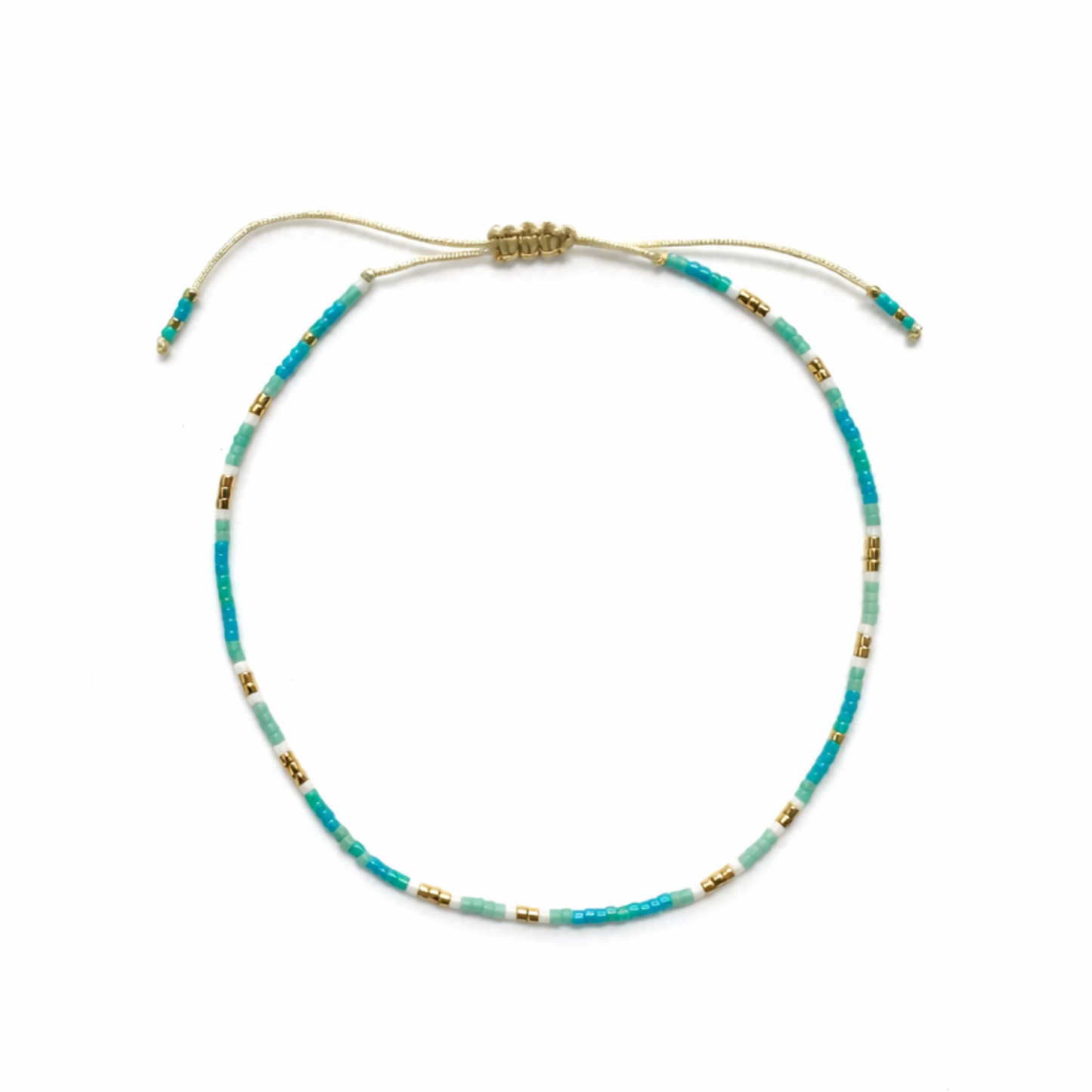 Saltwater Adjustable Beaded Anklet