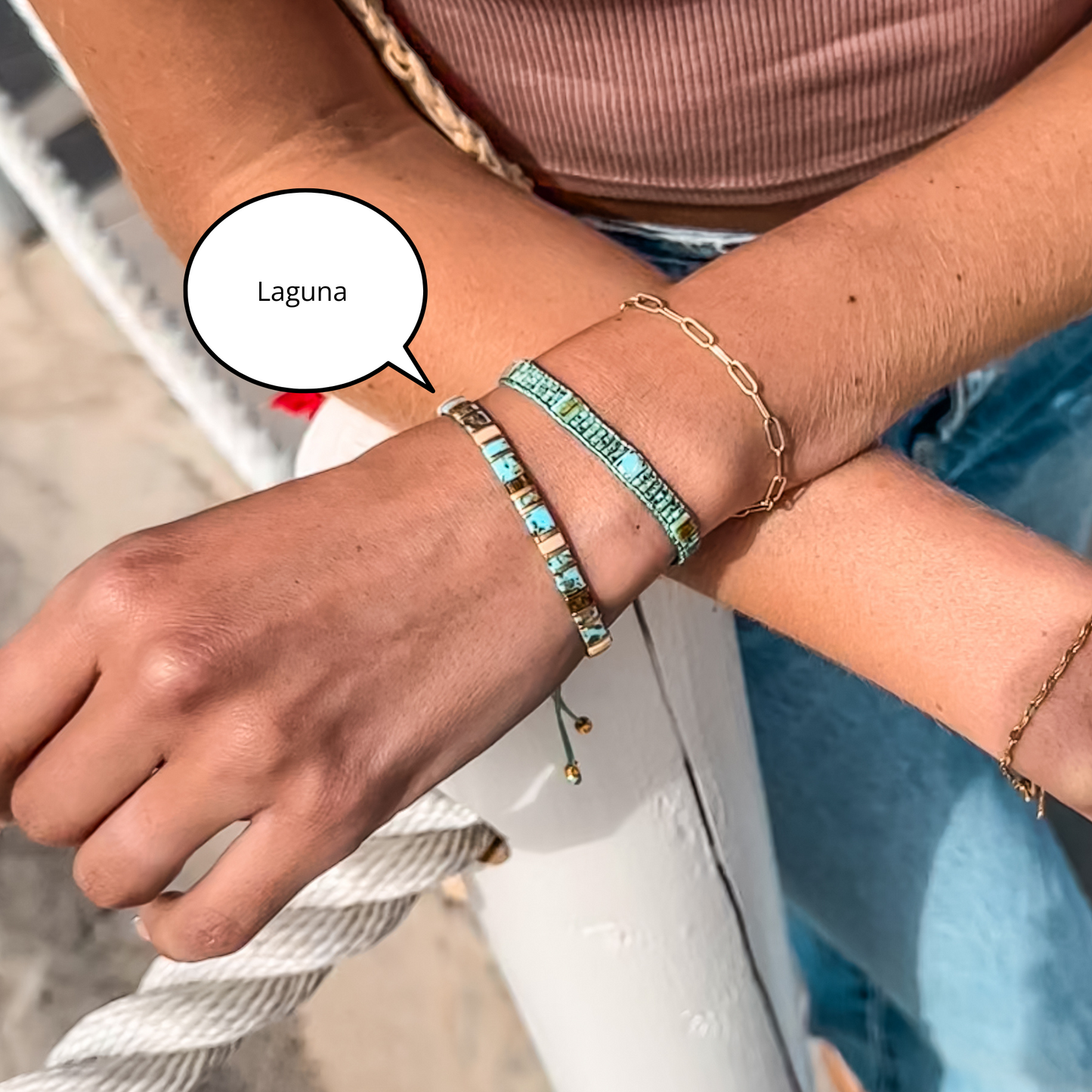 Laguna - stackable stretch bracelet