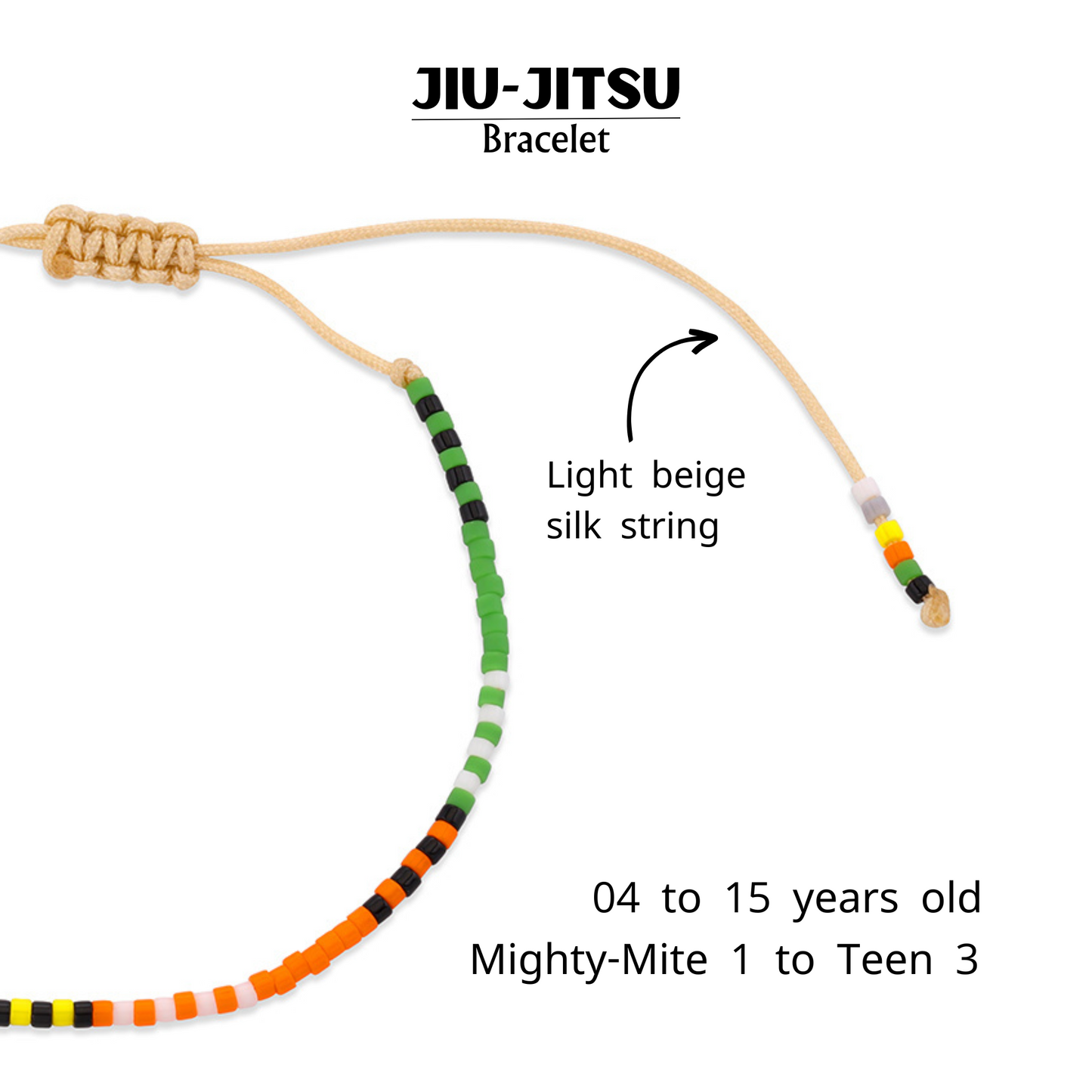 Jiu-Jitsu Kids Belt Rank Bracelet