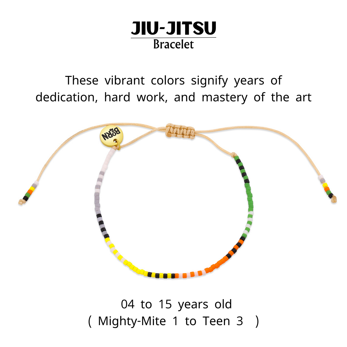 Jiu-Jitsu Kids Belt Rank Bracelet