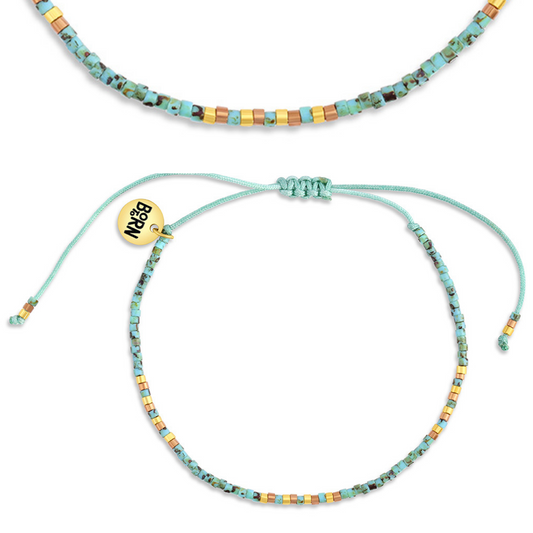 Tidepool Adjustable Beaded Bracelet