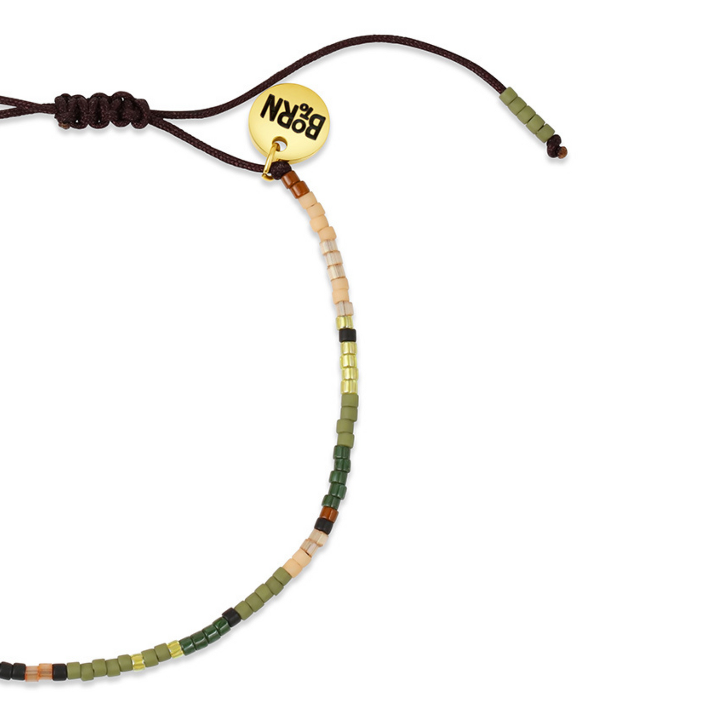 Military Adjustable Beaded Bracelet