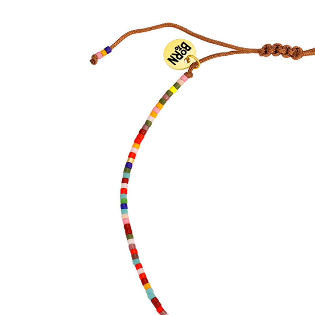 Sprinkles Adjustable Beaded Anklet