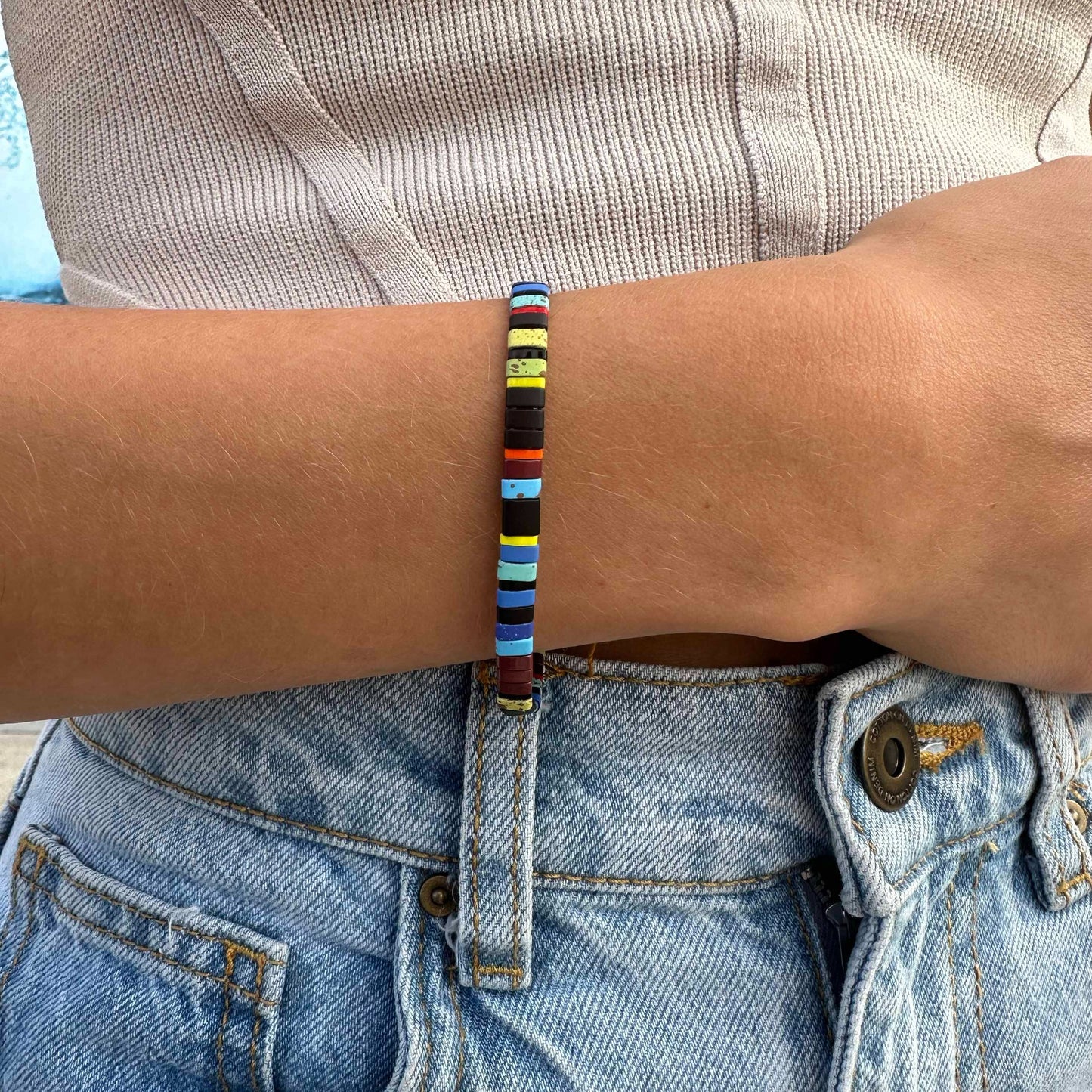 Blacks Beach - stackable stretch bracelet