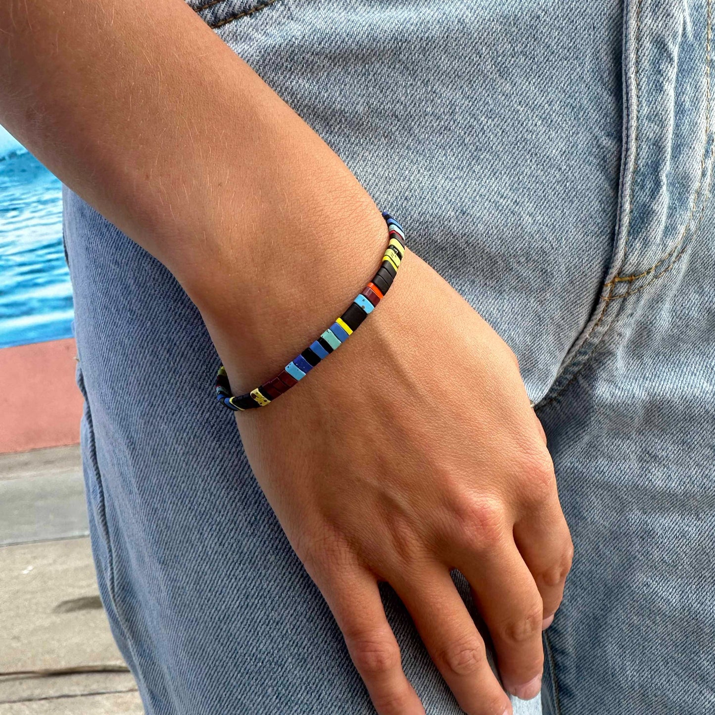 Blacks Beach - stackable stretch bracelet