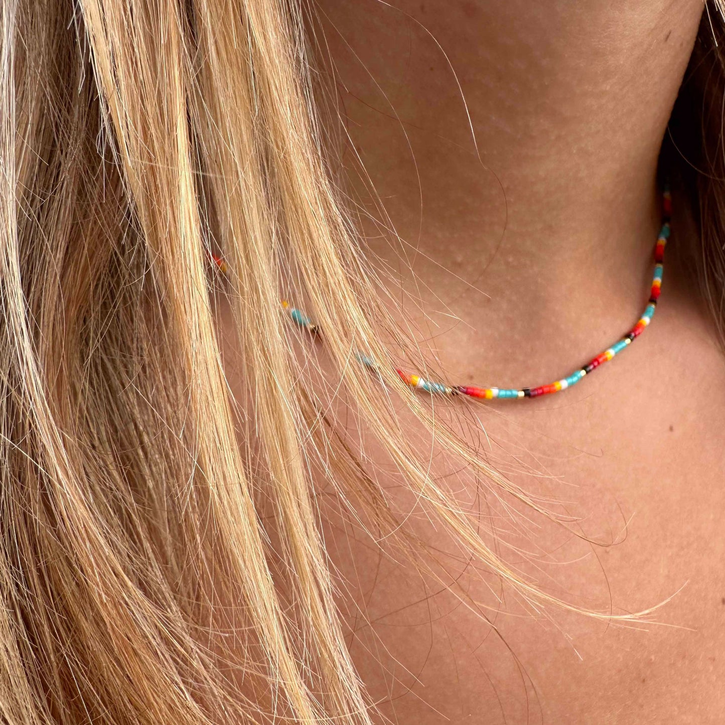 Sunset Beaded Necklace