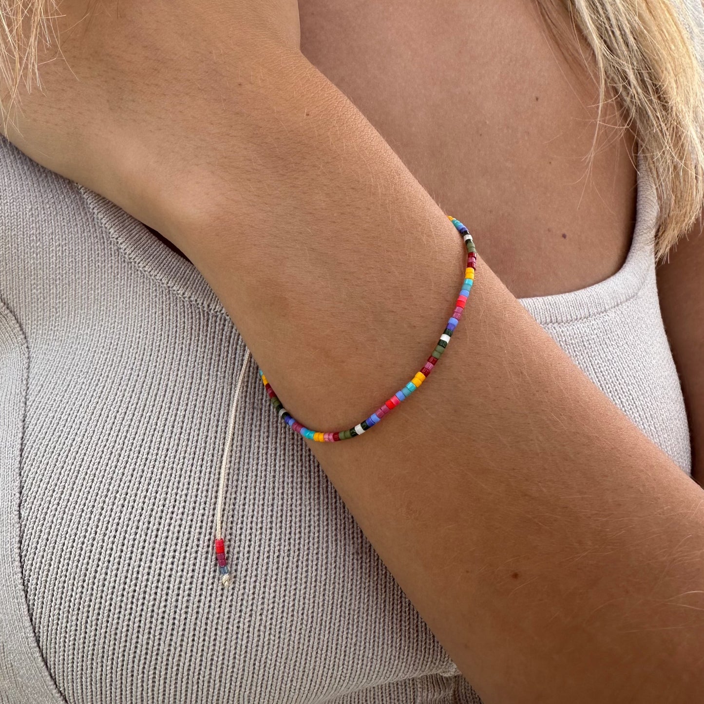 Catalina Adjustable Beaded Bracelet