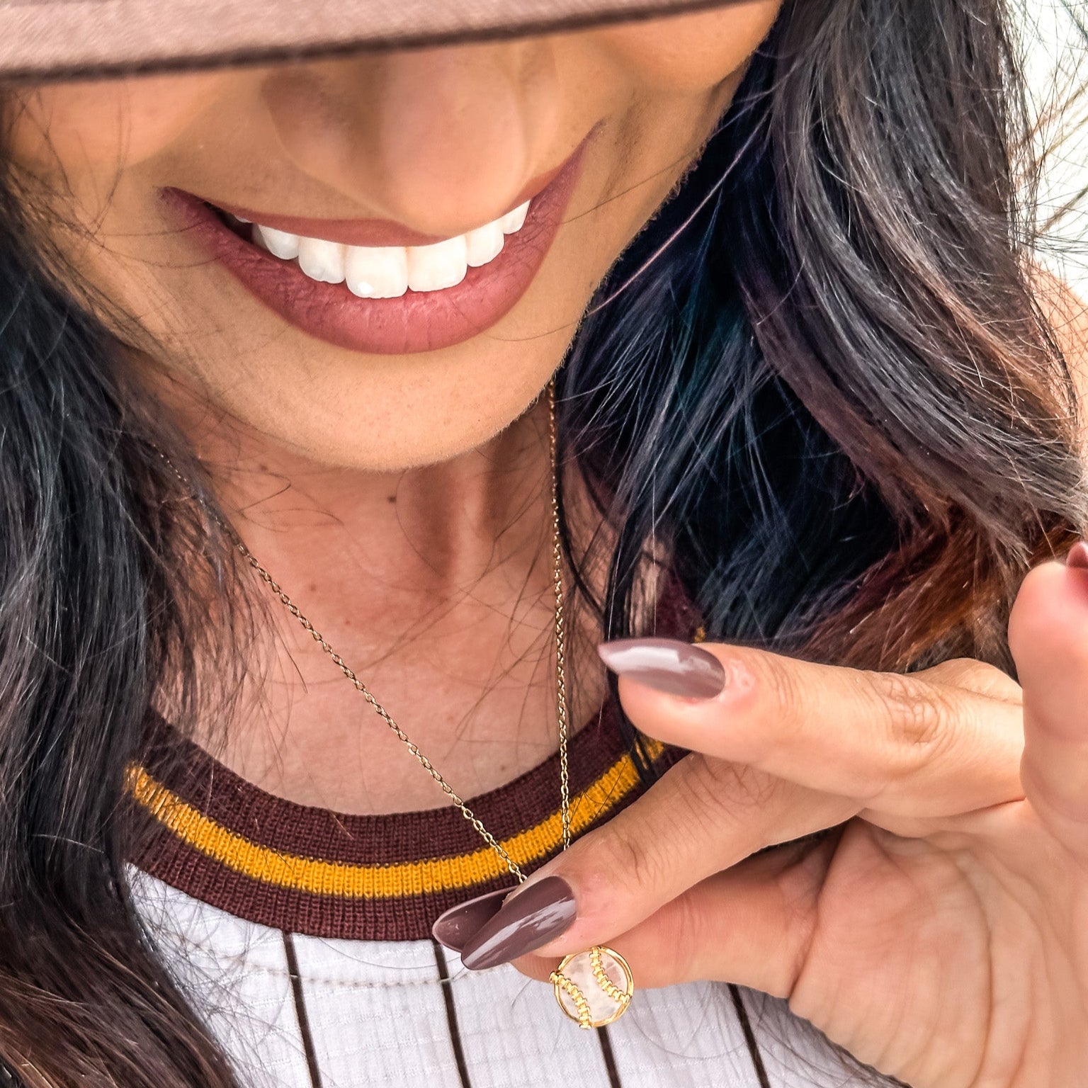 Baseball Necklace Pendant – baseball jewelry gift for athletes, players, teams, fans, and coaches