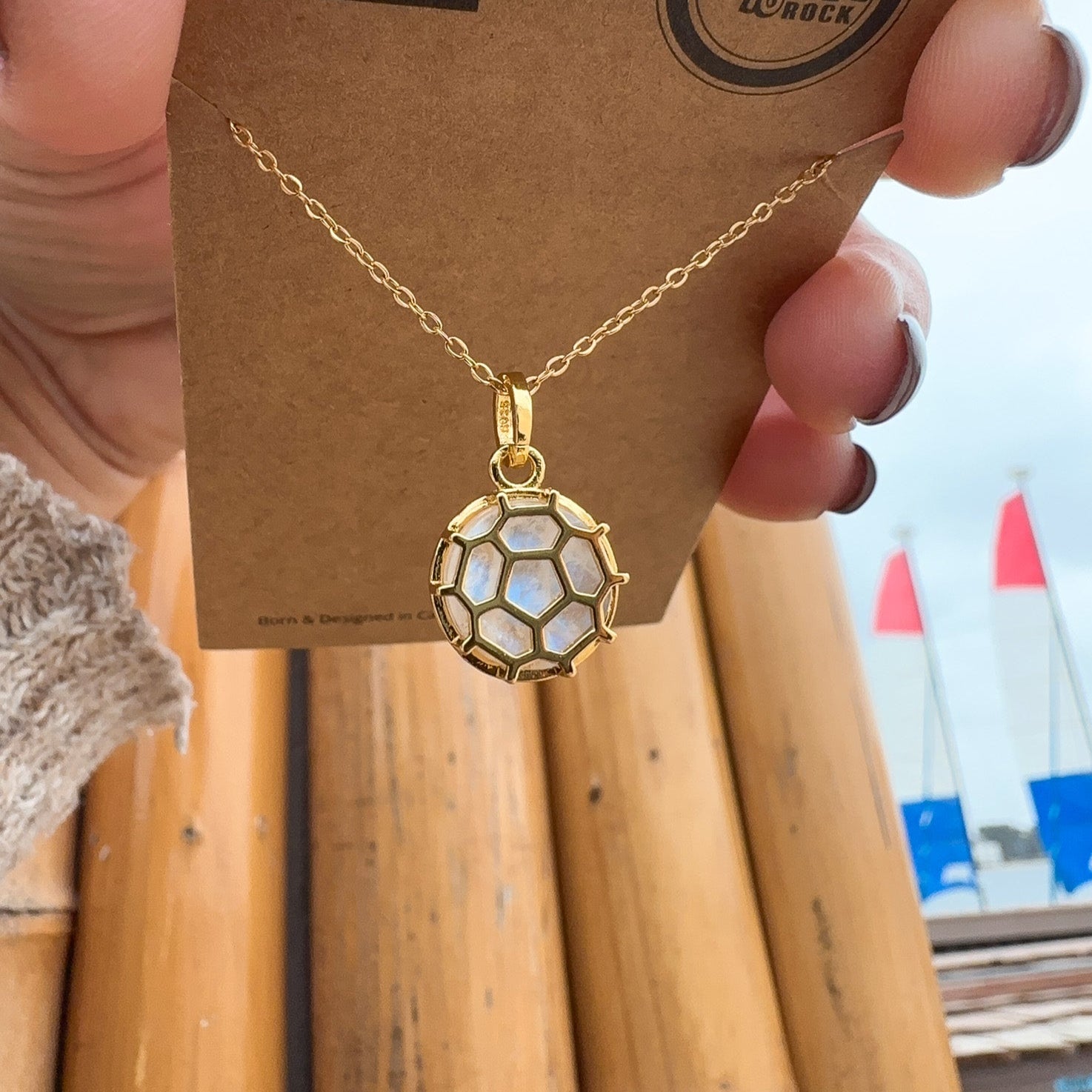Soccer Ball Necklace – soccer jewelry gift for athletes, players, fans, teams, and coaches