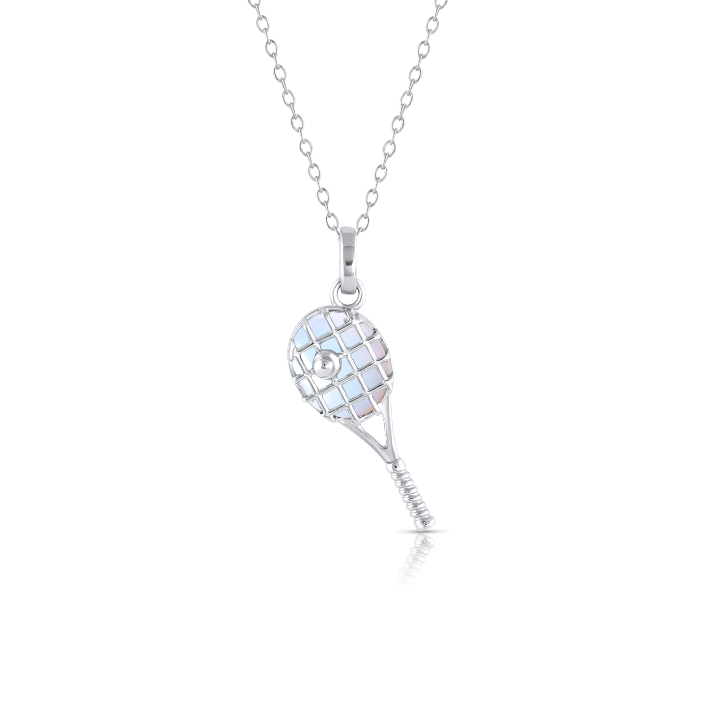 Silver Tennis Ball Necklace – minimalist tennis necklace gift for players, fans, teams, and coaches