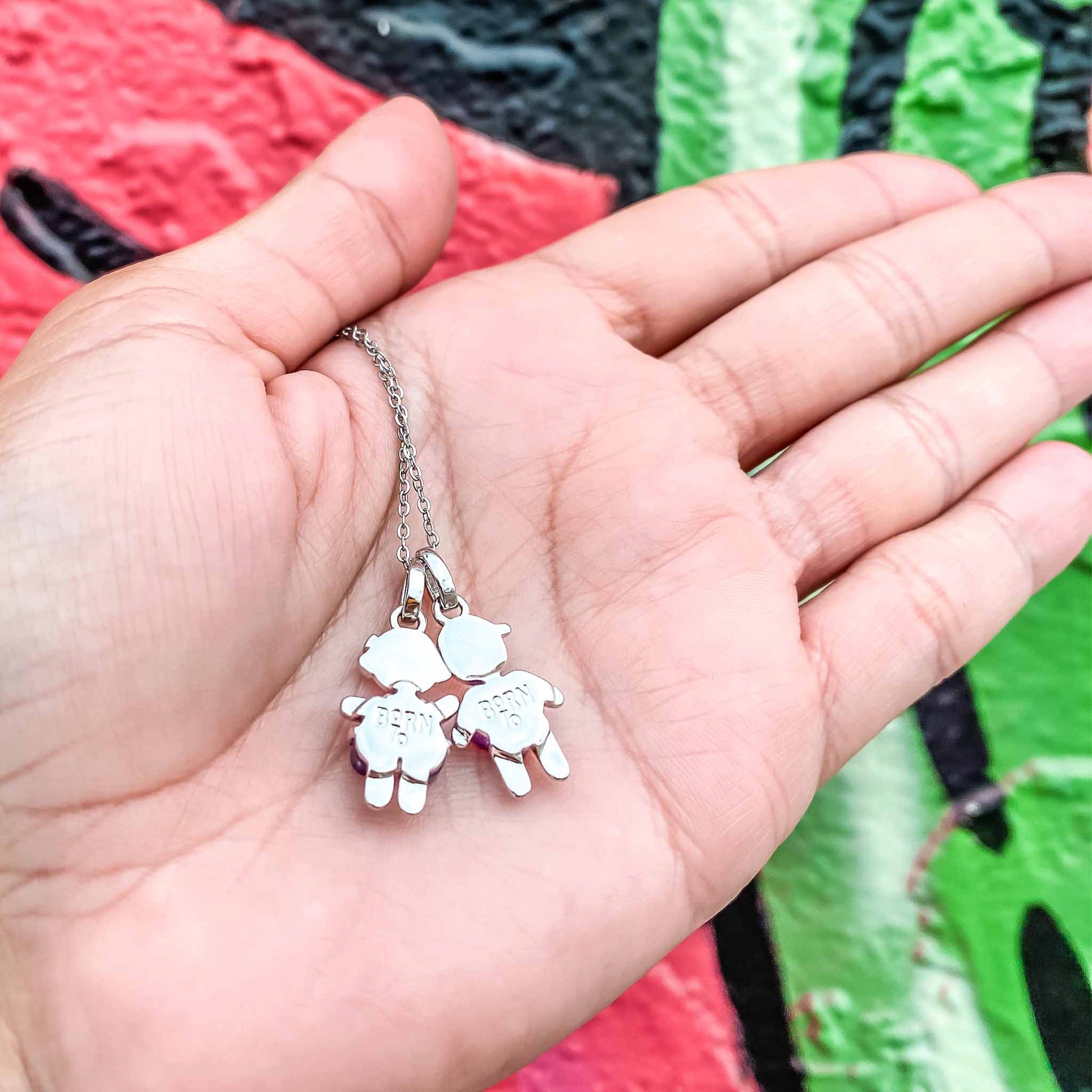 One-of-a-kind birthstone jewelry collection. This unique & meaningful birthstone charm necklace is the perfect gift for yourself, Mother's Day, Valentine's Day, baby shower, Christmas & birthdays. A personalized gift idea for every mom, mom-to-be, grandma, bride, bridesmaid, daughter, wife, mother-in-law & loved one.