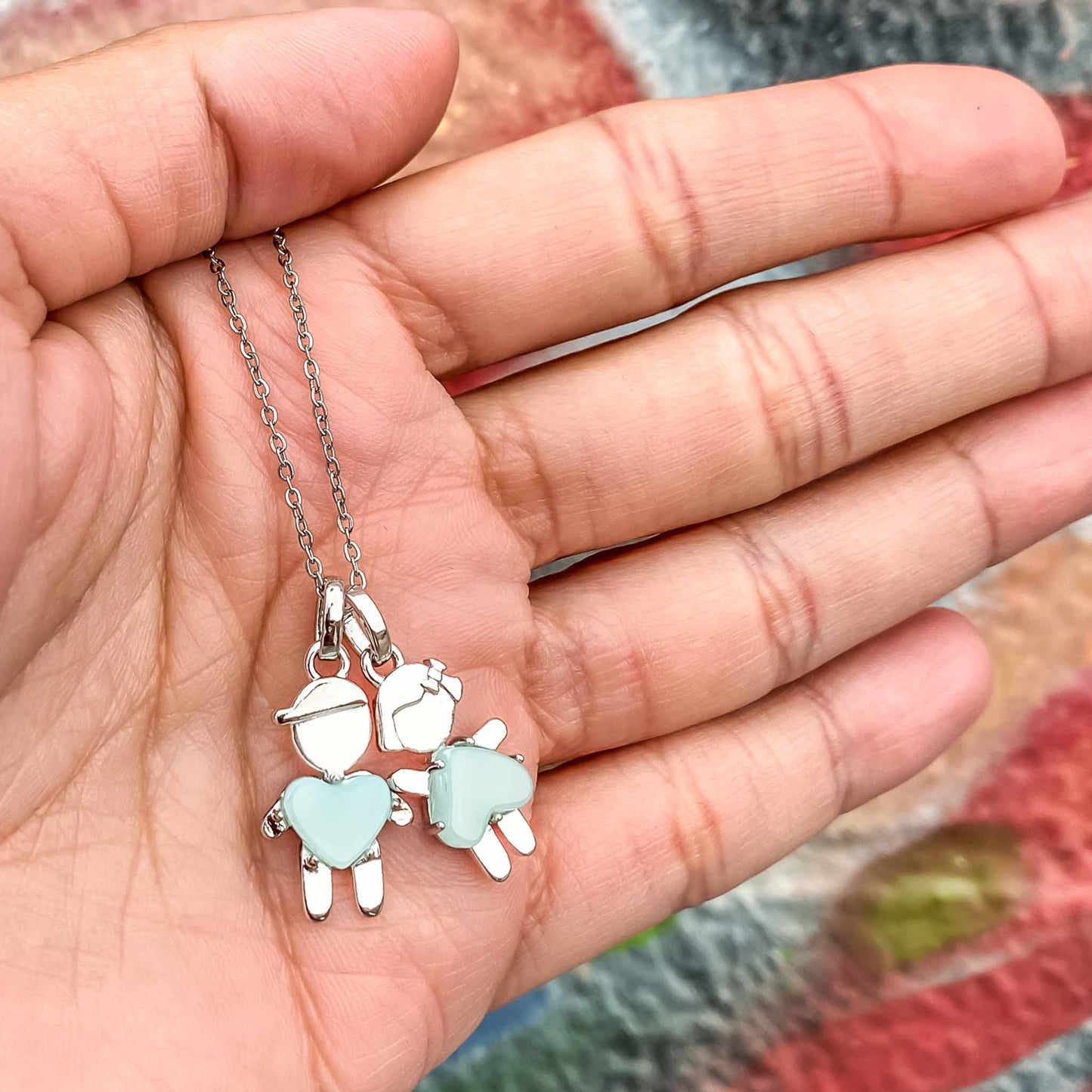 One-of-a-kind birthstone jewelry collection. This unique & meaningful birthstone charm necklace is the perfect gift for yourself, Mother's Day, Valentine's Day, baby shower, Christmas & birthdays. A personalized gift idea for every mom, mom-to-be, grandma, bride, bridesmaid, daughter, wife, mother-in-law & loved one.
