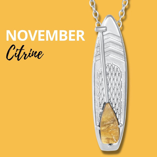 Looking for places to buy or rent a paddle board? This stand up paddle board pendant will be the best and highest performance SUP you'll ever find. Take your paddle board with you, even when you're not surfing, racing or touring. Shop March's birthstone SUP jewelry online or at a surf shop near you.