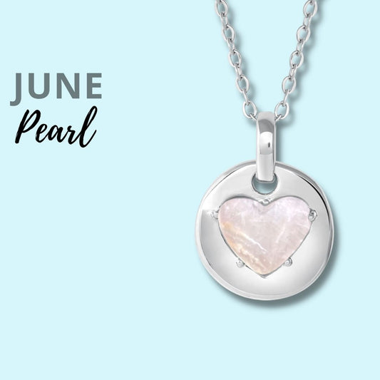 Pearl is June's birthstone and the gem for the 3rd & 30th wedding anniversaries. This unique charm necklace is the perfect gift for yourself, Mother's Day, Valentine's Day, graduation, Christmas and birthdays. A personalized gift idea for every mom, grandma, bride, bridesmaid, daughter, wife, mother-in-law & loved one.