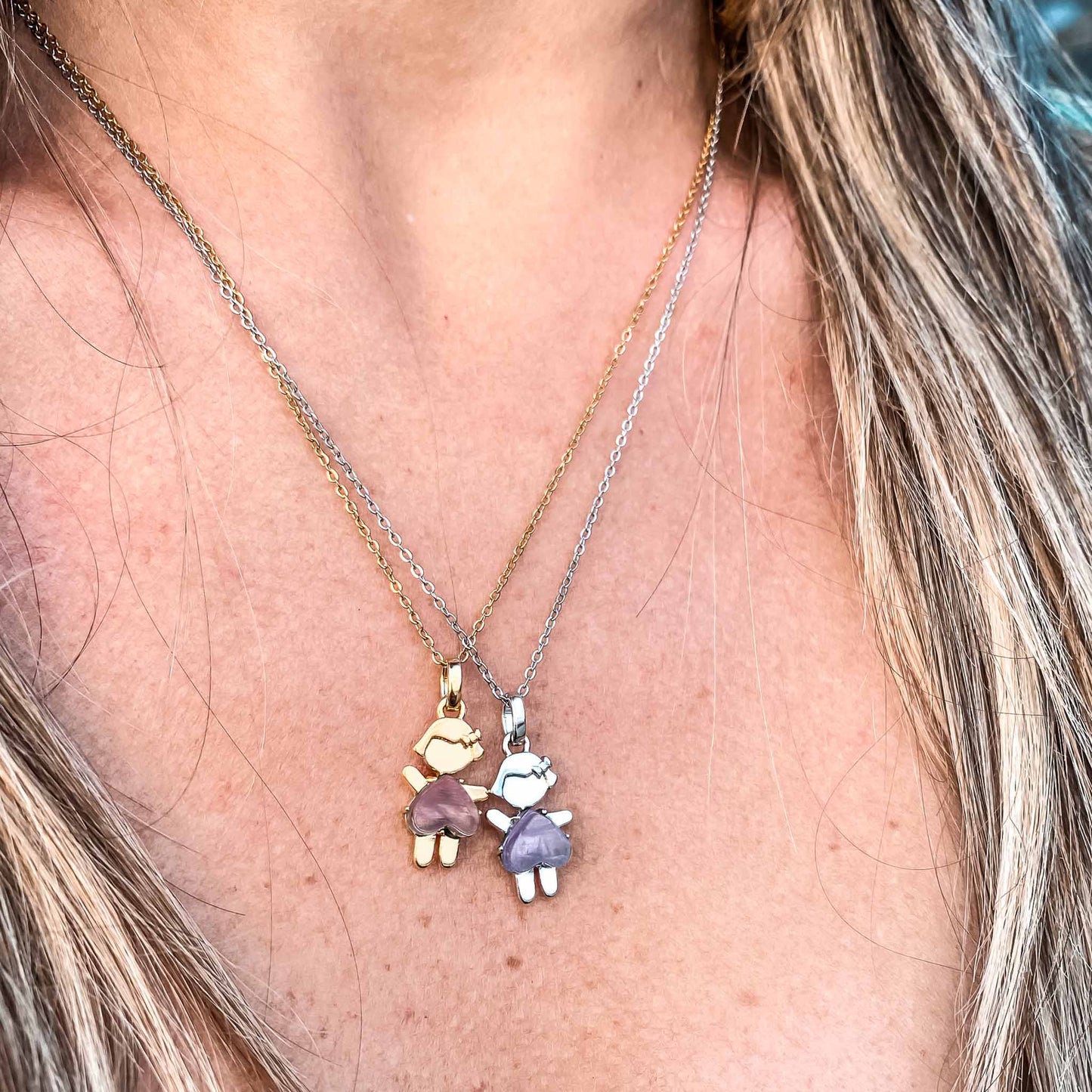 One-of-a-kind birthstone jewelry collection. This unique & meaningful birthstone charm necklace is the perfect gift for yourself, Mother's Day, Valentine's Day, baby shower, Christmas & birthdays. A personalized gift idea for every mom, mom-to-be, grandma, bride, bridesmaid, daughter, wife, mother-in-law & loved one.