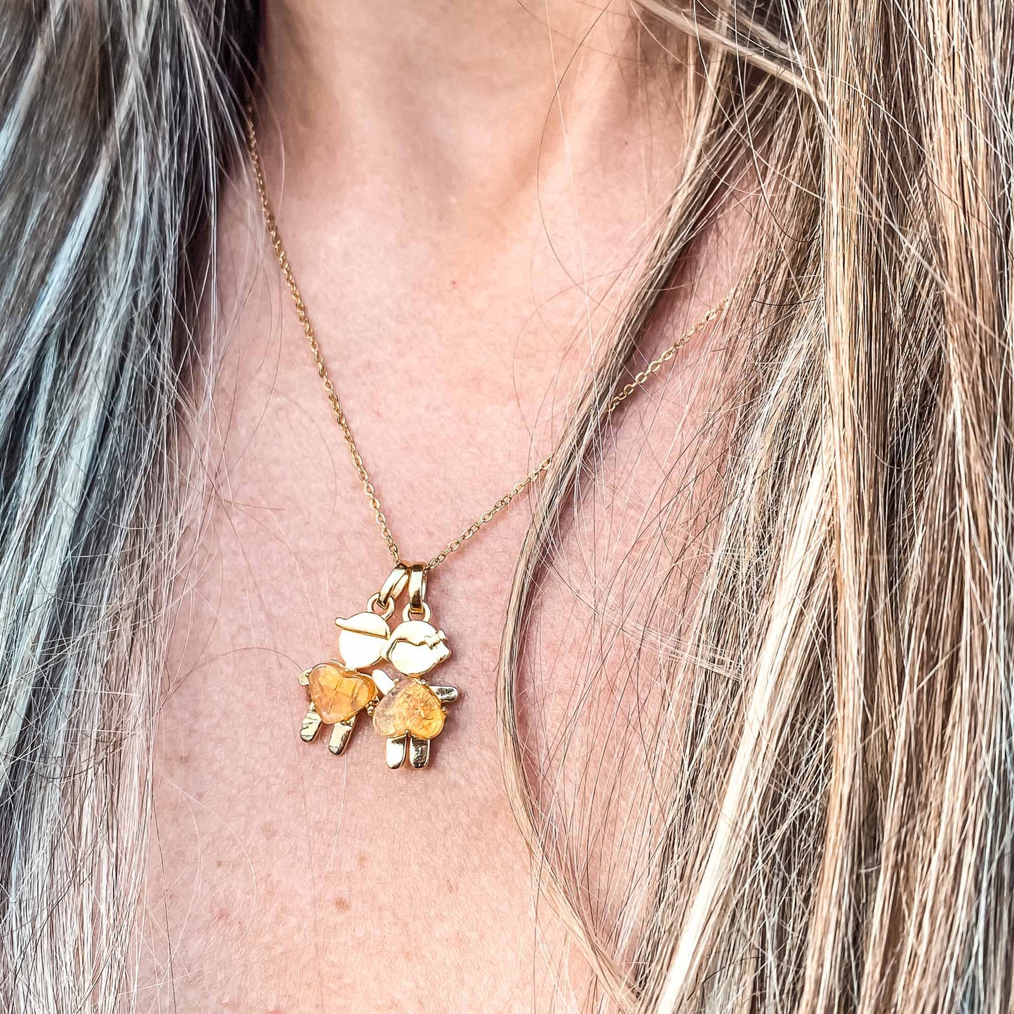 One-of-a-kind birthstone jewelry collection. This unique & meaningful birthstone charm necklace is the perfect gift for yourself, Mother's Day, Valentine's Day, baby shower, Christmas & birthdays. A personalized gift idea for every mom, mom-to-be, grandma, bride, bridesmaid, daughter, wife, mother-in-law & loved one.