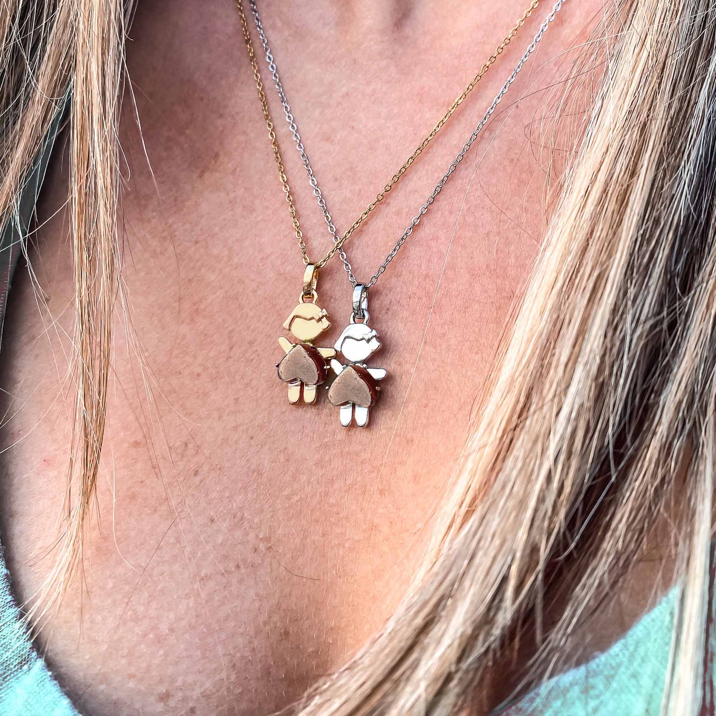 One-of-a-kind birthstone jewelry collection. This unique & meaningful birthstone charm necklace is the perfect gift for yourself, Mother's Day, Valentine's Day, baby shower, Christmas & birthdays. A personalized gift idea for every mom, mom-to-be, grandma, bride, bridesmaid, daughter, wife, mother-in-law & loved one.