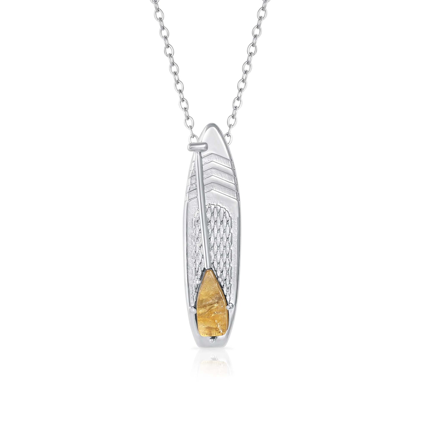 Looking for places to buy or rent a paddle board? This stand up paddle board pendant will be the best and highest performance SUP you'll ever find. Take your paddle board with you, even when you're not surfing, racing or touring. Shop November's birthstone SUP jewelry online or at a surf shop near you.