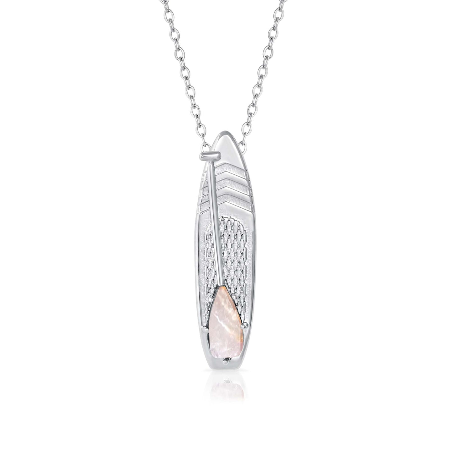Looking for places to buy or rent a paddle board? This stand up paddle board pendant will be the best and highest performance SUP you'll ever find. Take your paddle board with you, even when you're not surfing, racing or touring. Shop June's birthstone SUP jewelry online or at a surf shop near you.