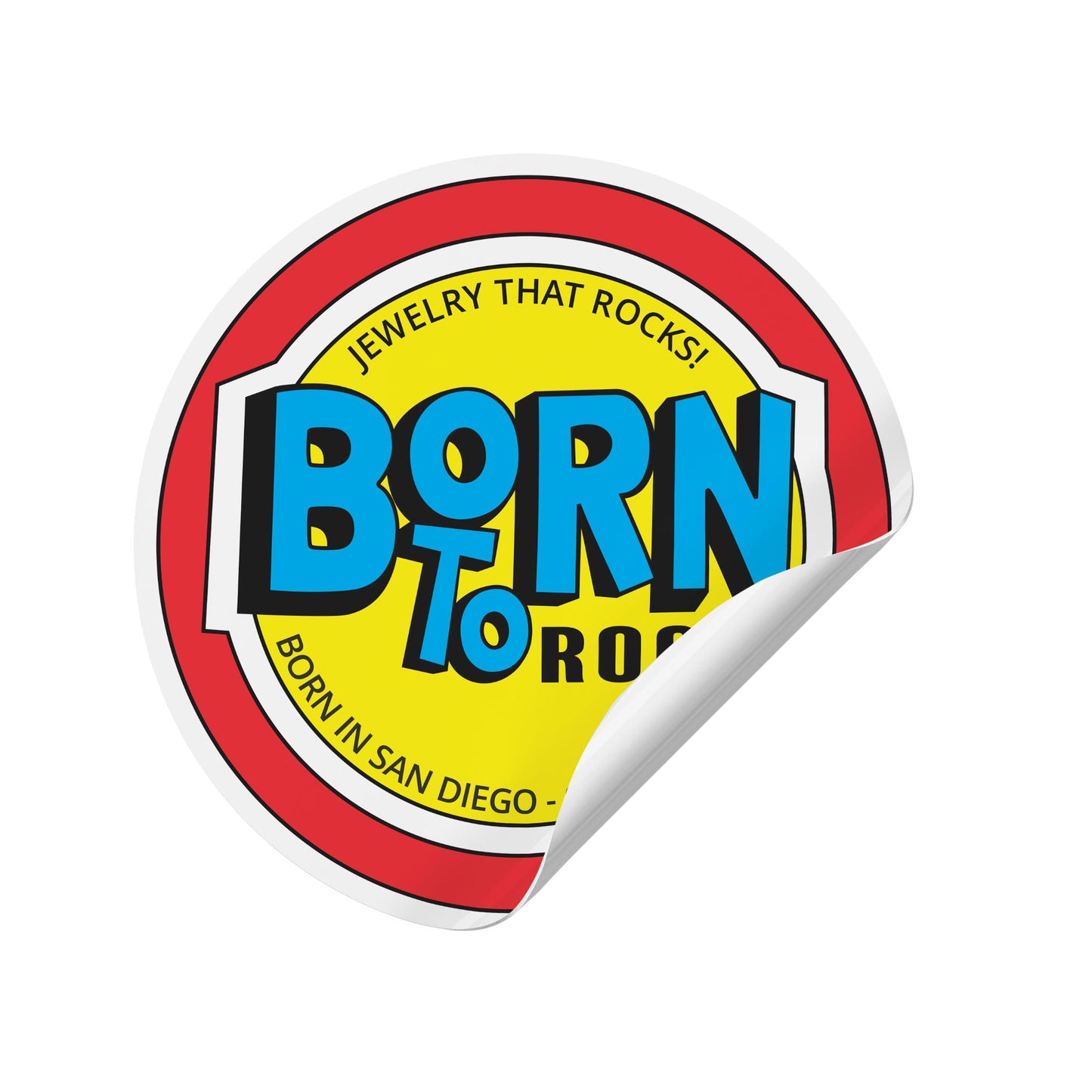 FREE Born to Rock sticker available in every online order! Our colorful sticker is great for decorating water bottles, car windows, journals, notebooks, laptops, cups, bikes, skateboards, anything you want to add that extra color and fun!