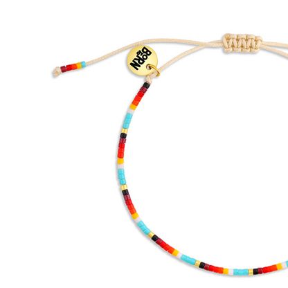 Sunset Adjustable Beaded Bracelet