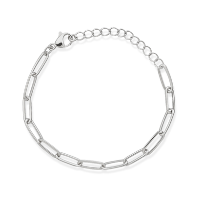 Paperclip Bracelet - White