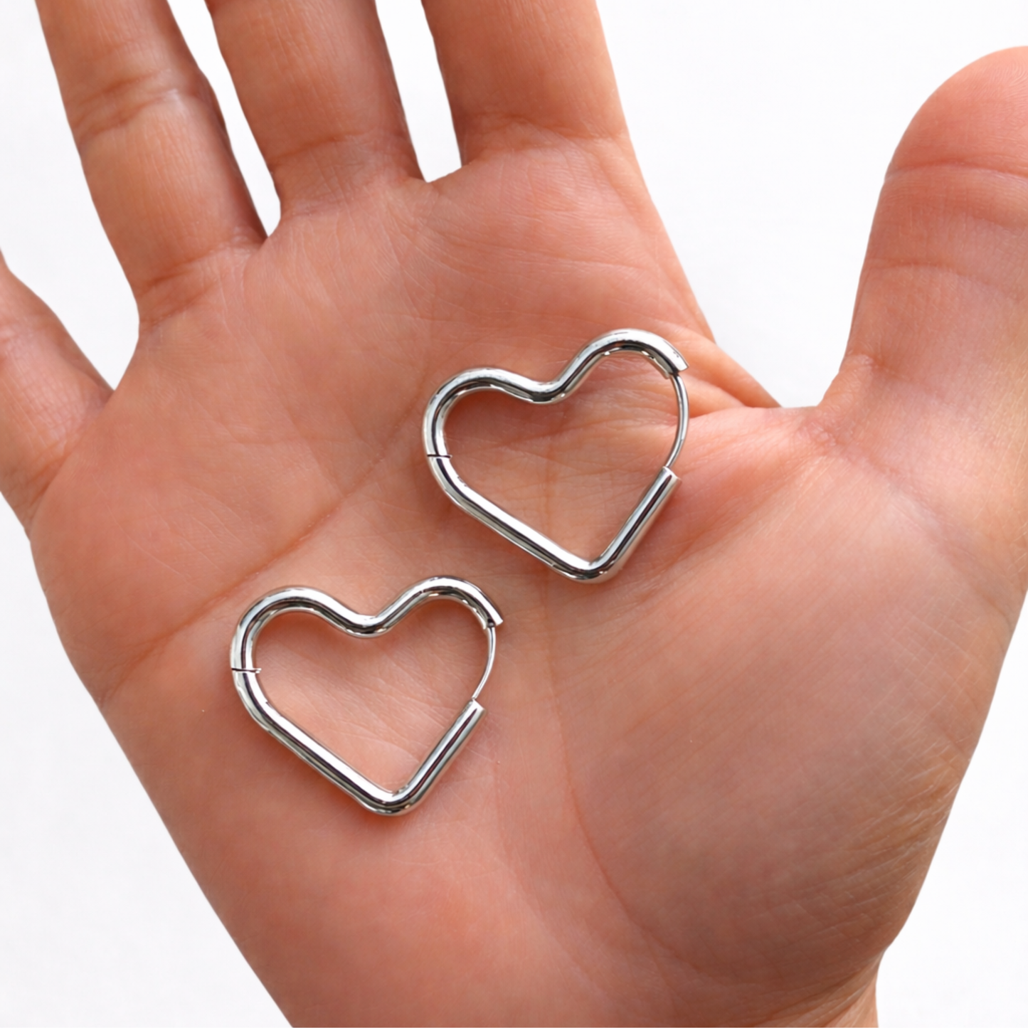 Heart Huggies - White