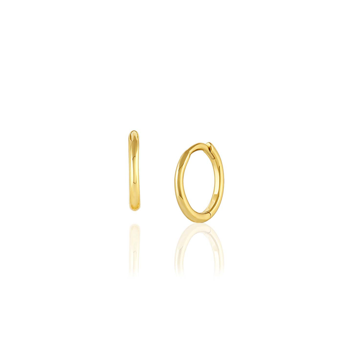 Gold Classic Hoops - 12mm