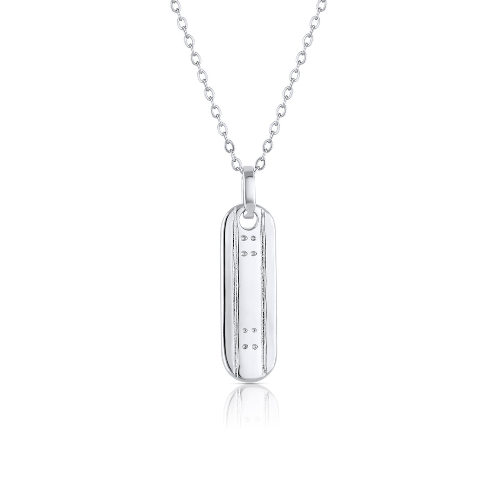 Skateboard Charm Necklace - 30" Chain