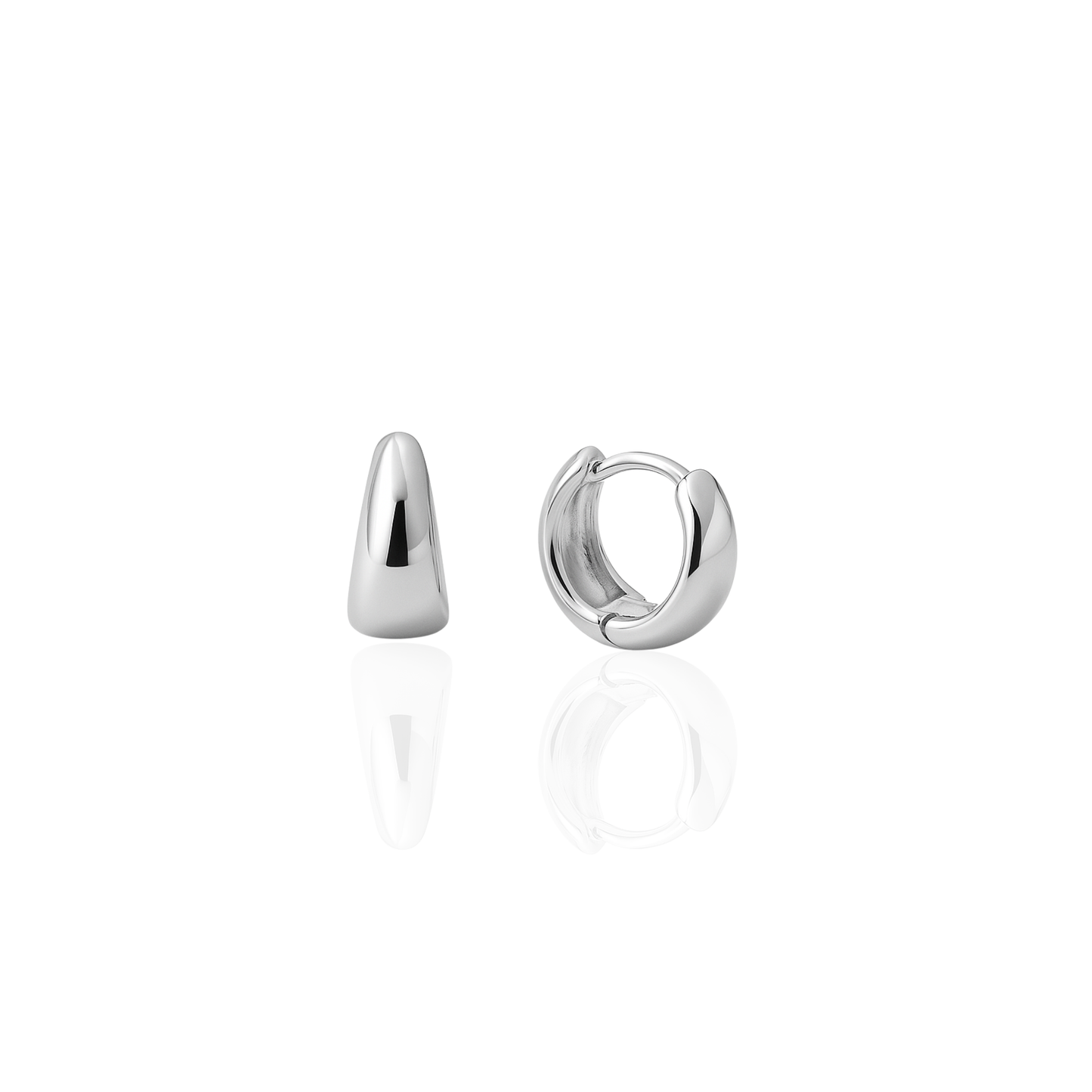 Silver Petite Huggies - 7mm