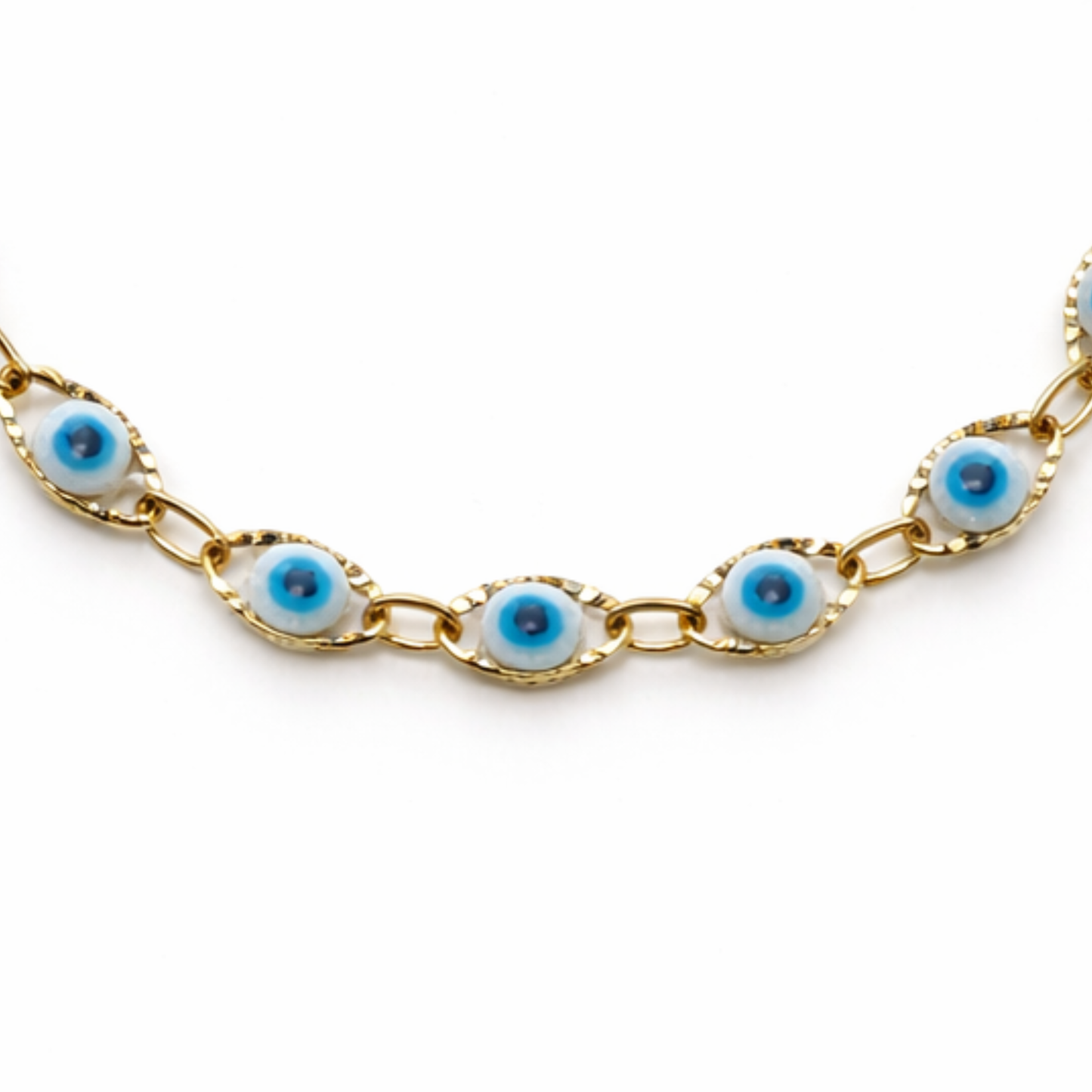 Evil-Eye  Choker Necklace - Yellow