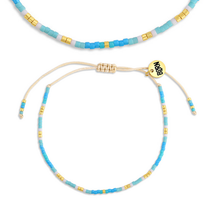 Saltwater Adjustable Beaded Anklet