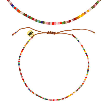 Sprinkles Adjustable Beaded Anklet
