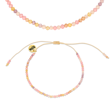 Blush Crystal Beads Bracelet