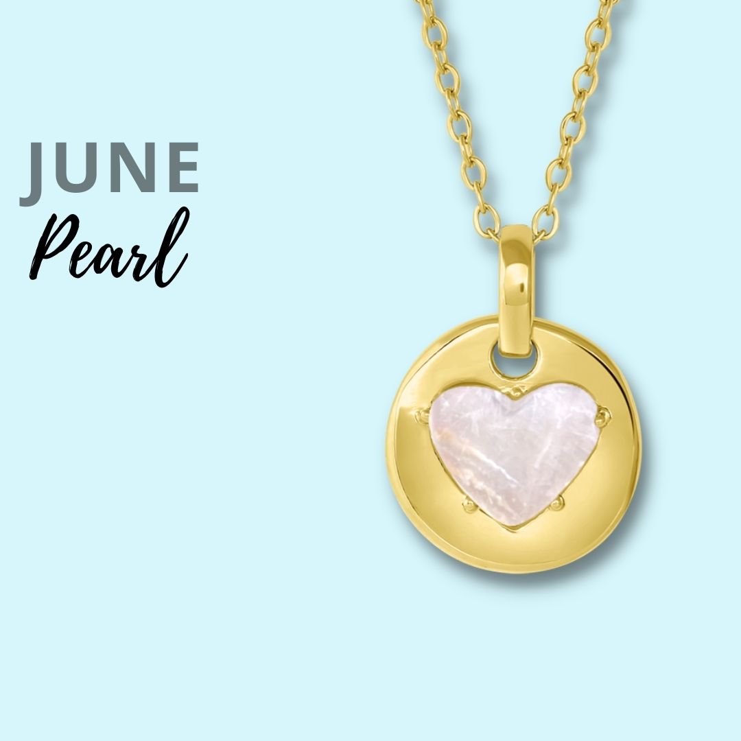 Pearl is June's birthstone and the gem for the 3rd & 30th wedding anniversaries. This unique charm necklace is the perfect gift for yourself, Mother's Day, Valentine's Day, graduation, Christmas and birthdays. A personalized gift idea for every mom, grandma, bride, bridesmaid, daughter, wife, mother-in-law & loved one.