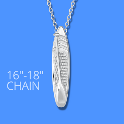 Paddle Board Necklace - 16"-18" chain