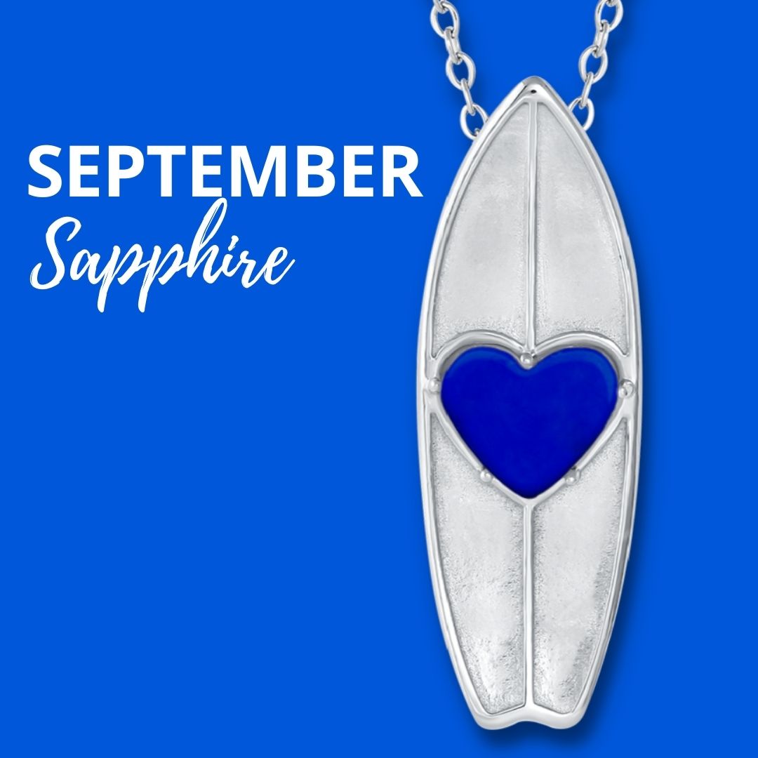 Raw Sapphire Necklace - September Birthstone Necklace – ALOA