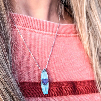 What's the surf forecast for today? While Surfline helps with the swell, wind & wave forecasts we help you show off your passion for surfing. Whether you're surfing or just checking the waves at Pipeline, take your surfboard, always. Shop the February birthstone surf jewelry online or at a surf shop near you.