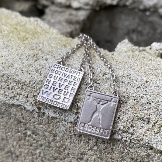 Crossfit Silver Necklace