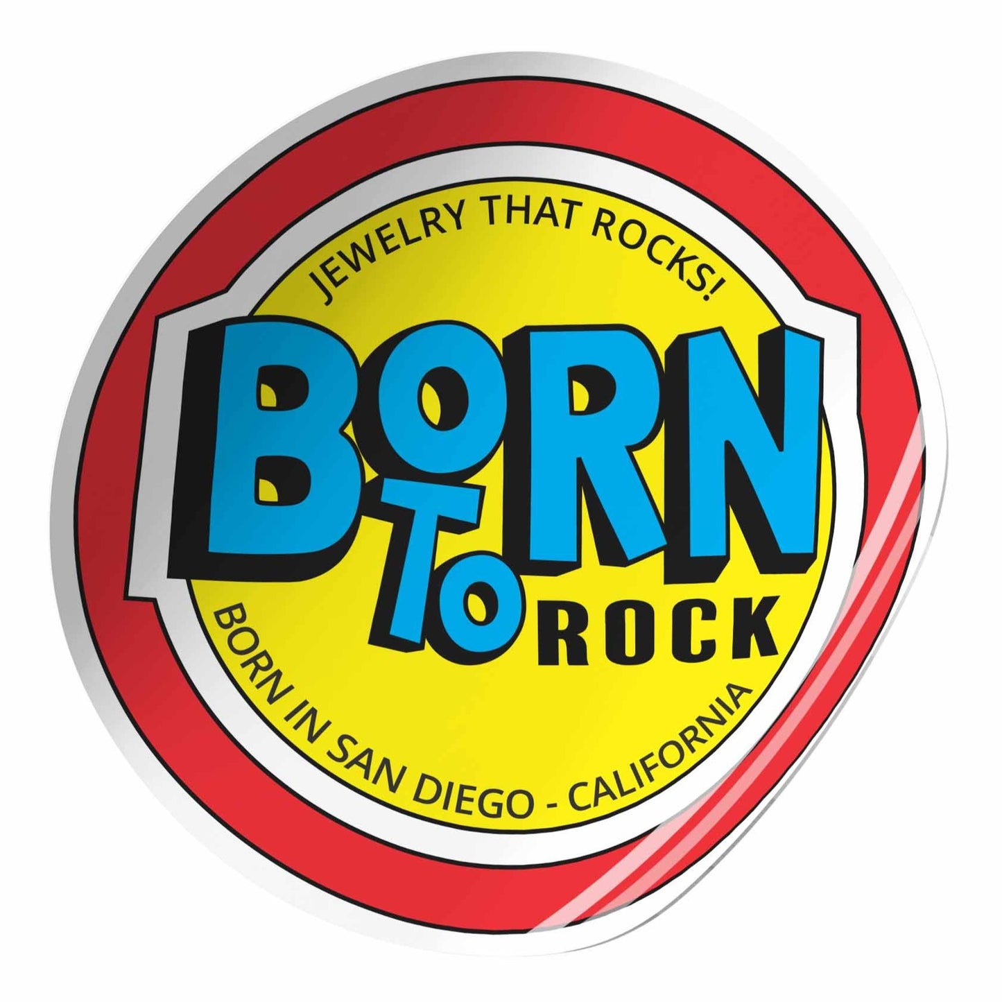 FREE Born to Rock sticker available in every online order! Our colorful sticker is great for decorating water bottles, car windows, journals, notebooks, laptops, cups, bikes, skateboards, anything you want to add that extra color and fun!