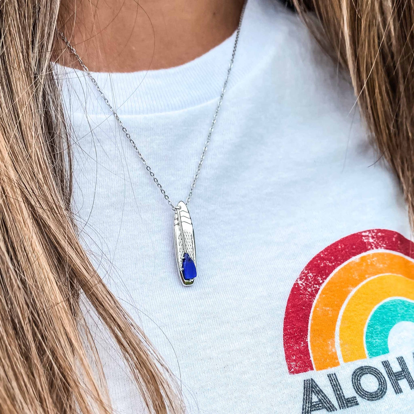 Looking for places to buy or rent a paddle board? This stand up paddle board pendant will be the best and highest performance SUP you'll ever find. Take your paddle board with you, even when you're not surfing, racing or touring. Shop September's birthstone SUP jewelry online or at a surf shop near you